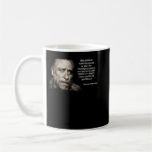 Funny Gift for Charles Bukowski geeft muziekventil Koffiemok (Links)