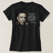 Funny Gift for Charles Bukowski geeft muziekventil T-shirt (Design voorkant)