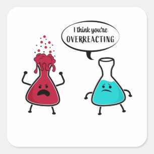 Funny Gift for Chemistry Teacher Vierkante Sticker