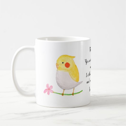Funny Gift for Cockatiel Owner Cute Custom Name Koffiemok (Links)