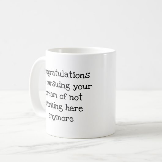 Funny Gift for Coworkers Boss Leaving Work Koffiemok (Voorkant links)