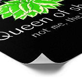 Funny Gift For Gardeners Hosta Plant Queen Of Shad Poster (Hoek)