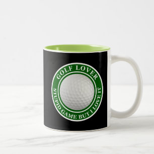 Funny Gift for Golf Fans Tweekleurige Koffiemok