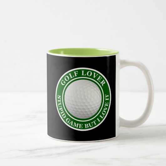 Funny Gift for Golf Fans Tweekleurige Koffiemok (Rechts)