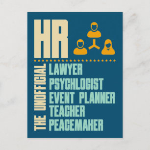 Funny Gift for HR person   HR Manager Cadeauidee Briefkaart