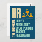 Funny Gift for HR person | HR Manager Cadeauidee Briefkaart (Voorkant / Achterkant)