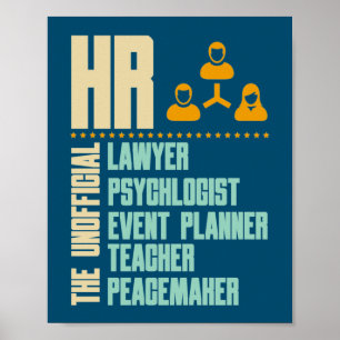 Funny Gift for HR person   HR Manager Cadeauidee Poster