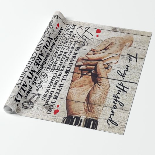 Funny Gift for Man | Funny Quotes to Husband | Cadeaupapier (Uitgerold)