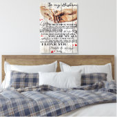 Funny Gift for Man | Funny Quotes to Husband | Canvas Afdruk (Insitu (Slaapkamer))