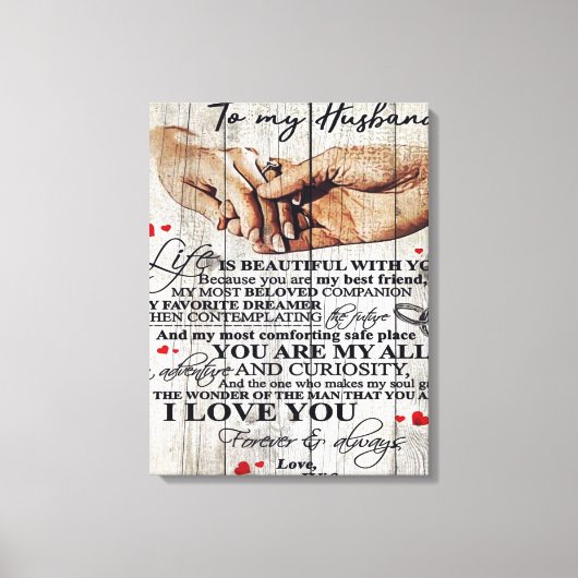 Funny Gift for Man | Funny Quotes to Husband | Canvas Afdruk (Voorkant)