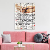 Funny Gift for Man | Funny Quotes to Husband | Canvas Afdruk (Insitu (Woonkamer))