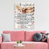 Funny Gift for Man | Funny Quotes to Husband | Canvas Afdruk (Insitu (Woonkamer))