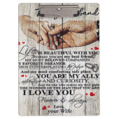 Funny Gift for Man | Funny Quotes to Husband | Klembord (Voorkant)