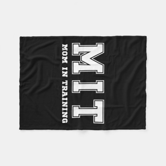 Funny Gift For New Mom In Training Expecting Pregn Fleece Deken (Voorkant (Horizontaal))