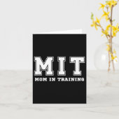 Funny Gift For New Mom In Training Expecting Pregn Kaart (Gele Bloem)