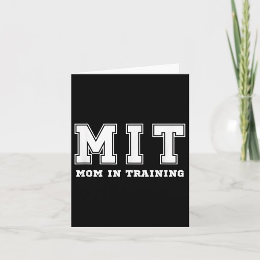 Funny Gift For New Mom In Training Expecting Pregn Kaart (Voorkant)