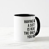 Funny Gift For Sister Mug Christmas Gift Mok (Voorkant rechts)