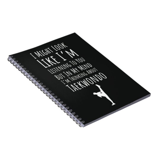 Funny Gift For Taekwondo Lover Humor Martial Arts Notitieboek (Rechterzijde)