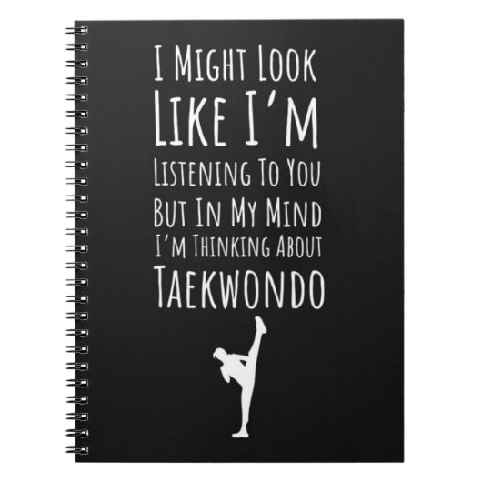 Funny Gift For Taekwondo Lover Humor Martial Arts Notitieboek (Voorkant)