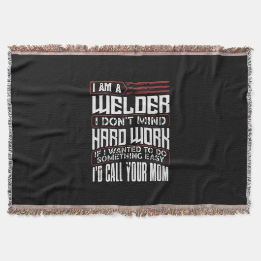 Funny Gift for Welder | Lover Gift, vader van de W Deken (Voorkant)