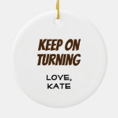 Funny Gift for Wood Worker Turner Carpenter Handy Keramisch Ornament (Achterkant)