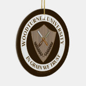 Funny Gift for Woodturner Woodkeerner University Keramisch Ornament (Rechts)