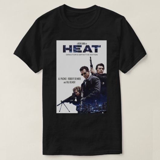 Funny Gift Heat Crime Movie Retro Wave T-shirt (Design voorkant)