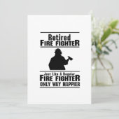 Funny Gift, hoofd brandbestrijding Man Kaart (Staand voorkant)