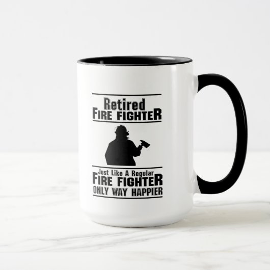 Funny Gift, hoofd brandbestrijding Man Mok (Rechts)