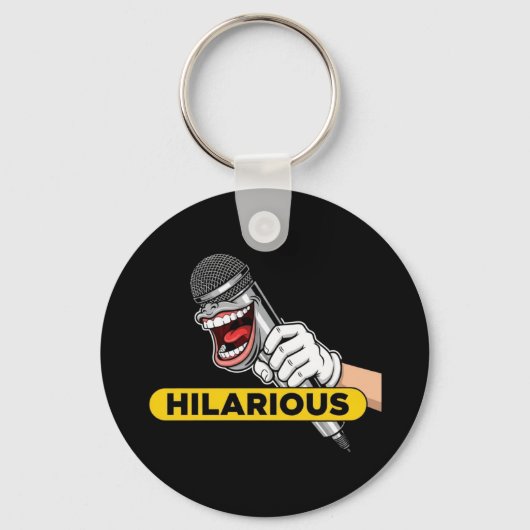funny gift, humor, joke, hilarious, comedy T-Shirt Sleutelhanger (Voorkant)