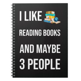 Funny Gift Ideas For Book Lovers Humor Quote Joke Notitieboek