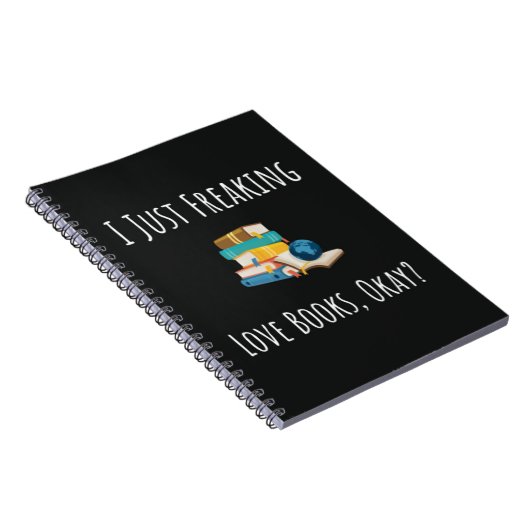 Funny Gift Ideas For Book Readers Reading Nerd Notitieboek (Rechterzijde)