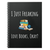 Funny Gift Ideas For Book Readers Reading Nerd Notitieboek (Voorkant)
