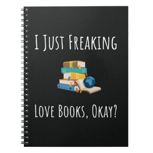 Funny Gift Ideas For Book Readers Reading Nerd Notitieboek (Voorkant)