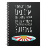 Funny Gift Ideas For Surfers Surfing Fun Joke Notitieboek (Voorkant)
