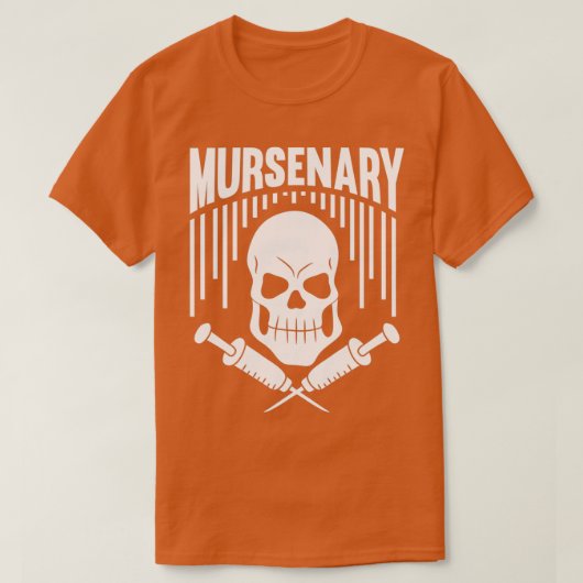 Funny Gift Male Nurse RN Murse Mursenary T-shirt (Design voorkant)