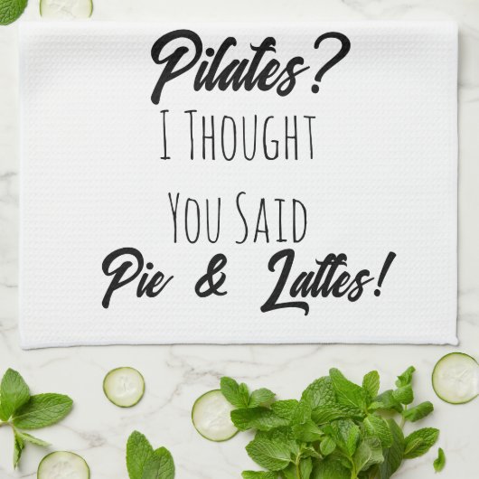 Funny Gift, Pilates, Coffee, Friend Gift Theedoek (Gevouwen)