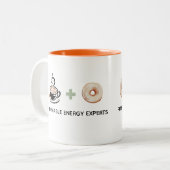Funny gift Renewable Energy expert Tweekleurige Koffiemok (Voorkant links)