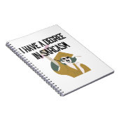 Funny Gift, Witty Humoureuze Gift, Afstuderen Gift Notitieboek (Rechterzijde)