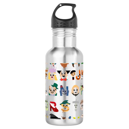 Funny Gift Wizard van Oz Cute Graphic Gifts Waterfles (Voorkant)