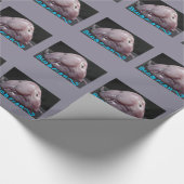 Funny Gift Wrap Ugly Blob Fish of Blobfish Cadeaupapier (Hoek)