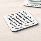 Funny giften Het leven zou geen reis naar de Onderzetter (Linkerzijde)