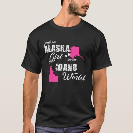 Funny Gifts Alaska Shirts Just an Alaska girl in a (Voorkant)