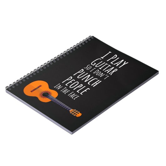Funny Gifts For A Beginner Guitar Player Guitarist Notitieboek (Linkerzijde)