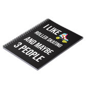 Funny Gifts For A Roller Skater Quote Skating Notitieboek (Linkerzijde)
