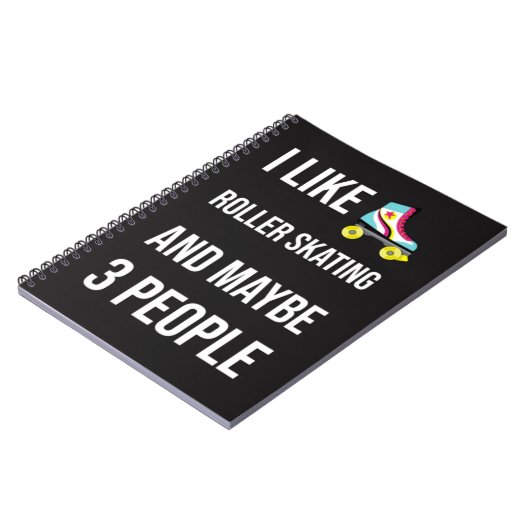 Funny Gifts For A Roller Skater Quote Skating  Notitieboek (Linkerzijde)