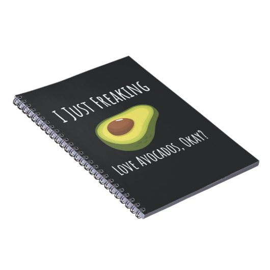Funny Gifts For Avocado Lovers Vegan Foodie Notitieboek (Rechterzijde)