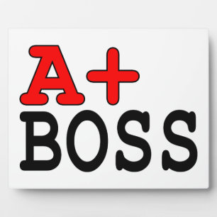Funny Gifts for Bosses: A+ Boss Fotoplaat