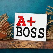 Funny Gifts for Bosses: A+ Boss Fotoplaat (Zijkant)