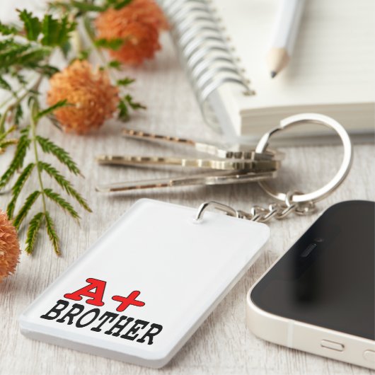 Funny Gifts for Brothers : A+ Broer Sleutelhanger (Voorkant Rechts)